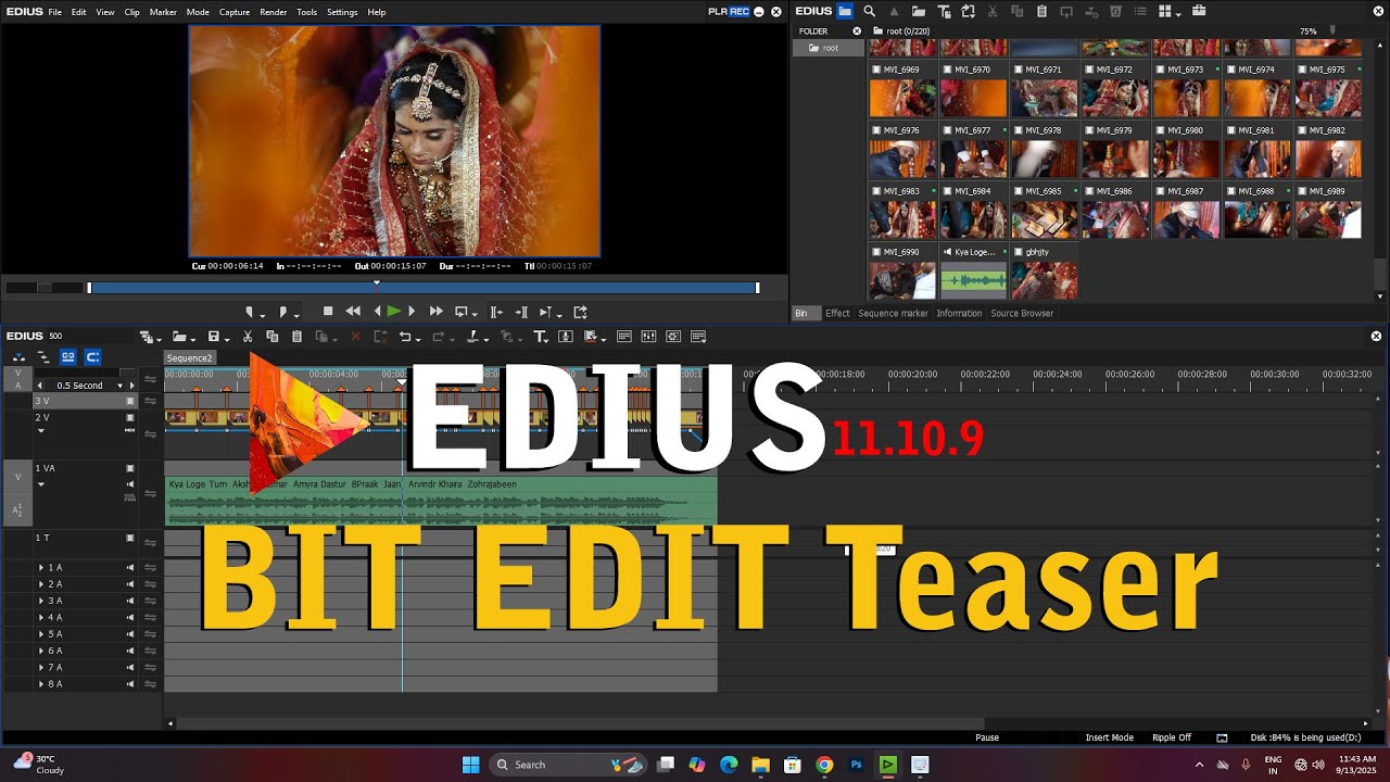 Edius bit to bit editing teaser video #cinematic #teaser #photography