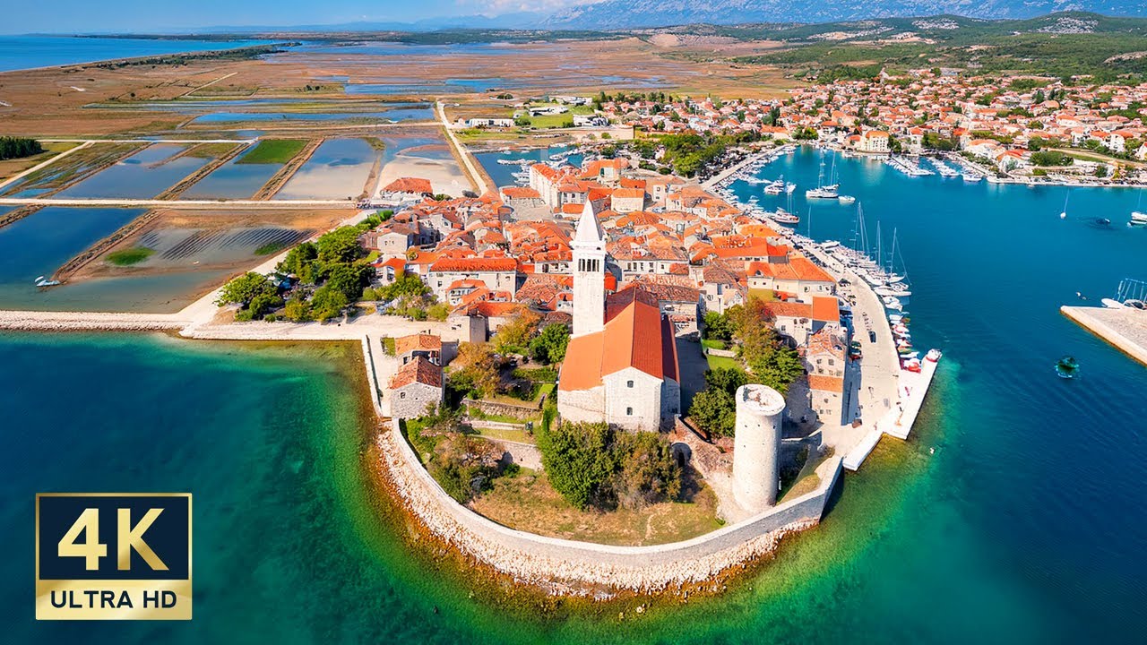Nin Croatia 4K Old Town Walking Tour 2024