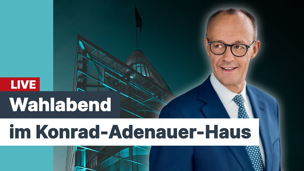 🔴 Jetzt live: Der Wahlabend der CDU Deutschlands im Konrad-Adenauer-Haus #BTW2025