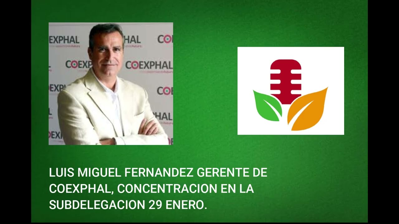 LUIS MIGUEL FERNANDEZ GERENTE DE COEXPHAL, CONCENTRACION EN LA SUBDELEGACION 29 ENERO
