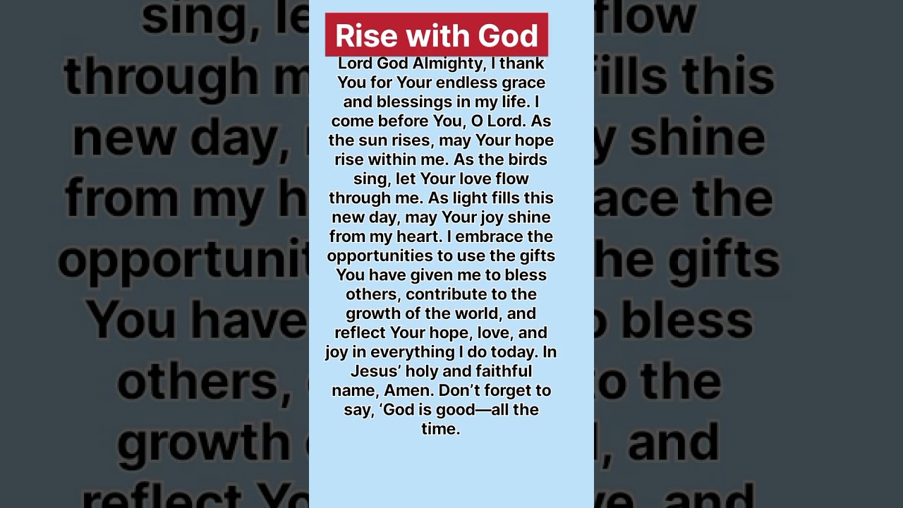rise with god 
