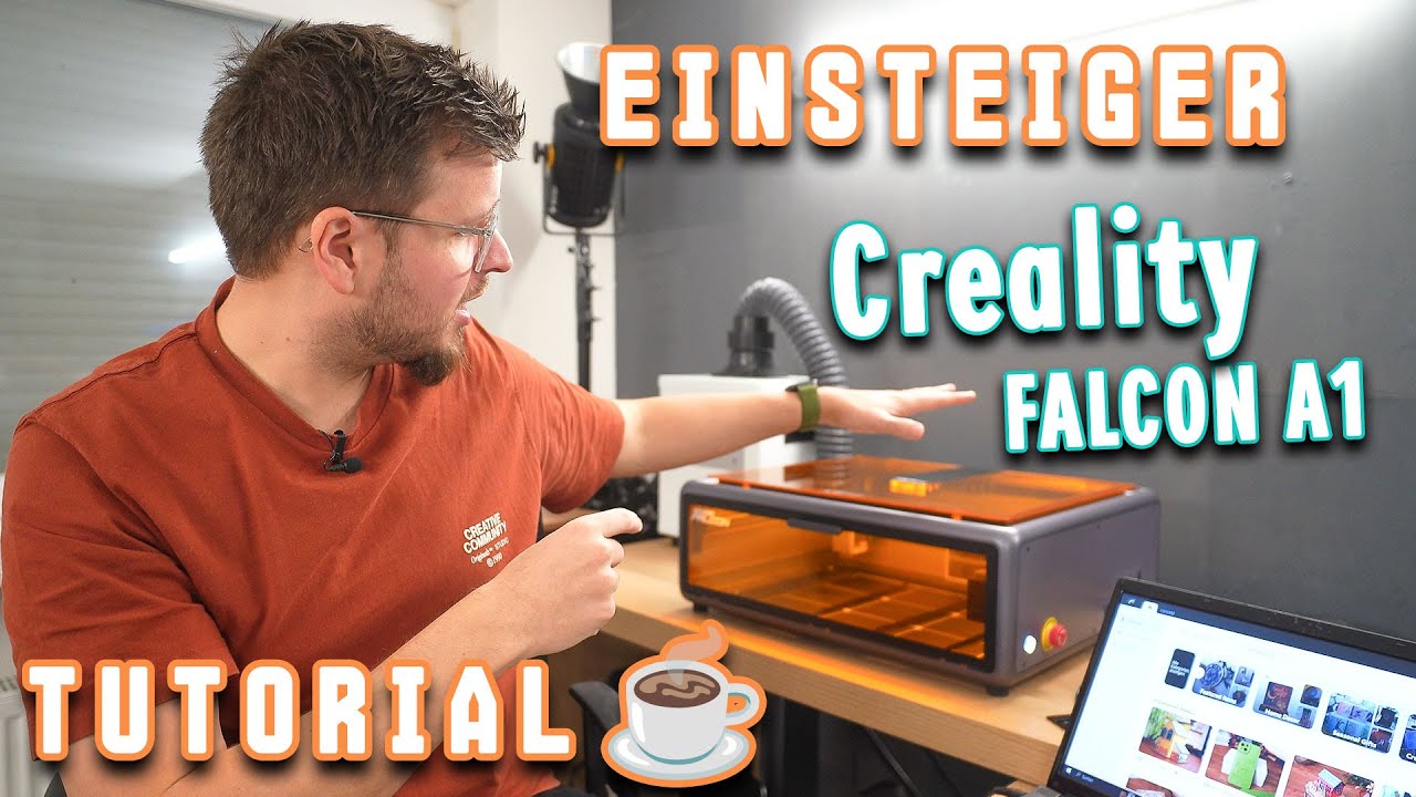 🏆Bester Anf&auml;nger Laser ⭐ Starter Tutorial 🏆 Creality Falcon A1