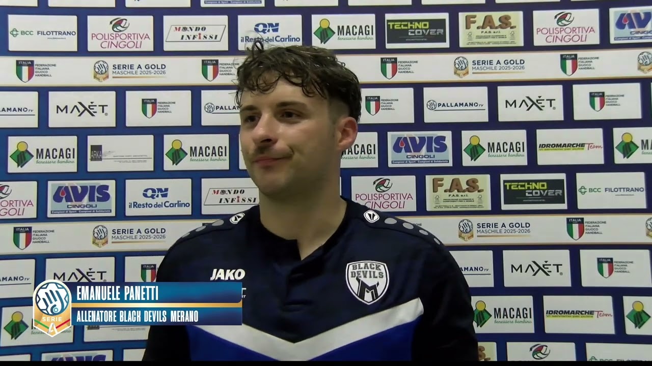 Interviste post-partita Macagi Cingoli-Alperia Merano 30-25 (Panetti, Nocelli)