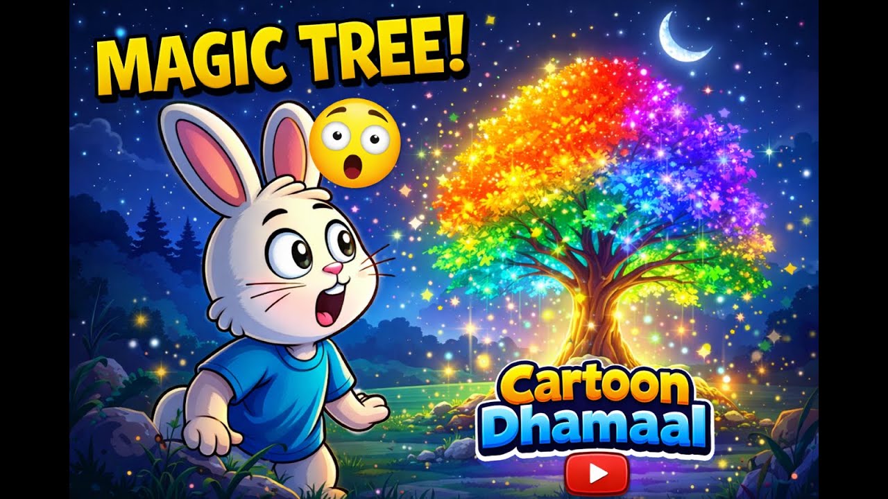 Bunny Bilu and the Magic Rainbow Tree 🌈🐰 | Funny Cartoon Story | Cartoon Dhamaal