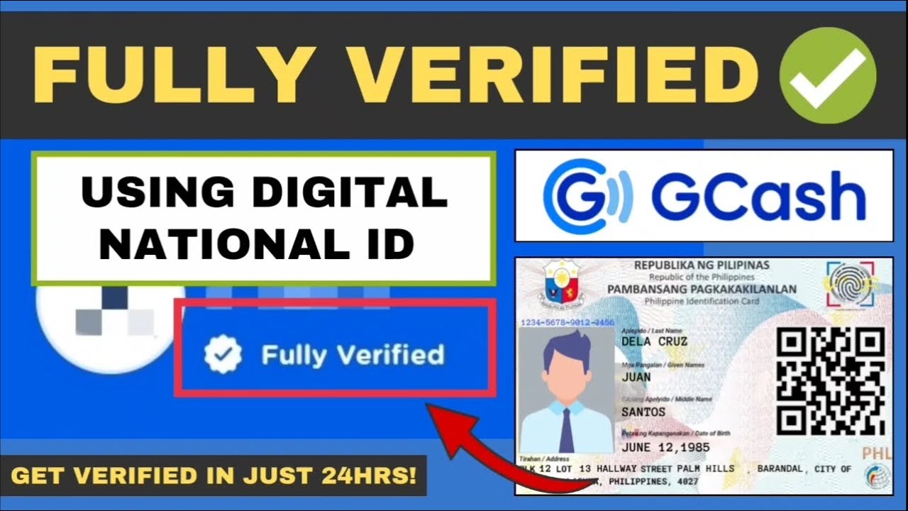 HOW TO FULLY VERIFIED GCASH ACCOUNT USING DIGITAL NATIONAL ID | HR LEAH G.