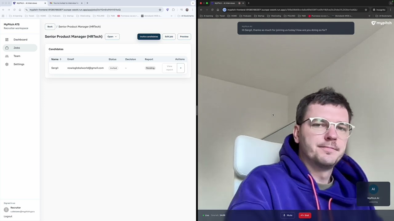MyPitch - interview demo (english)