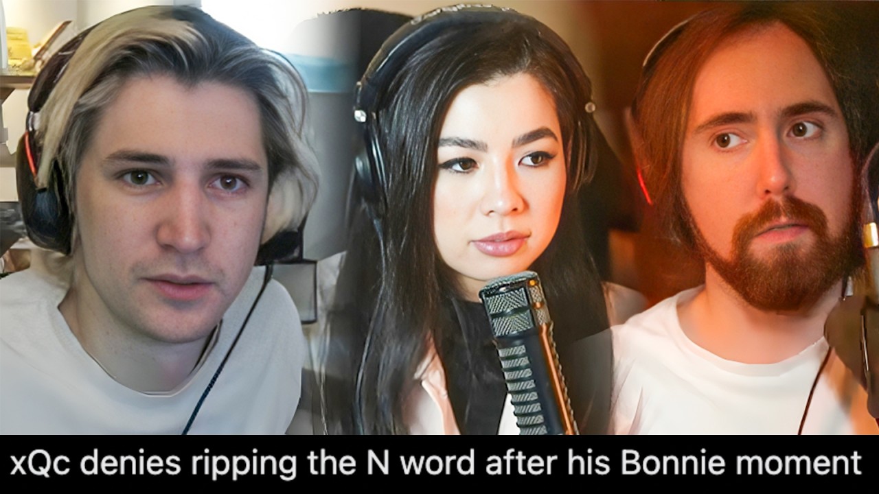 xQc RIPS the N Word? & Denies Accusations | ASMON & Caroline CLASH Online