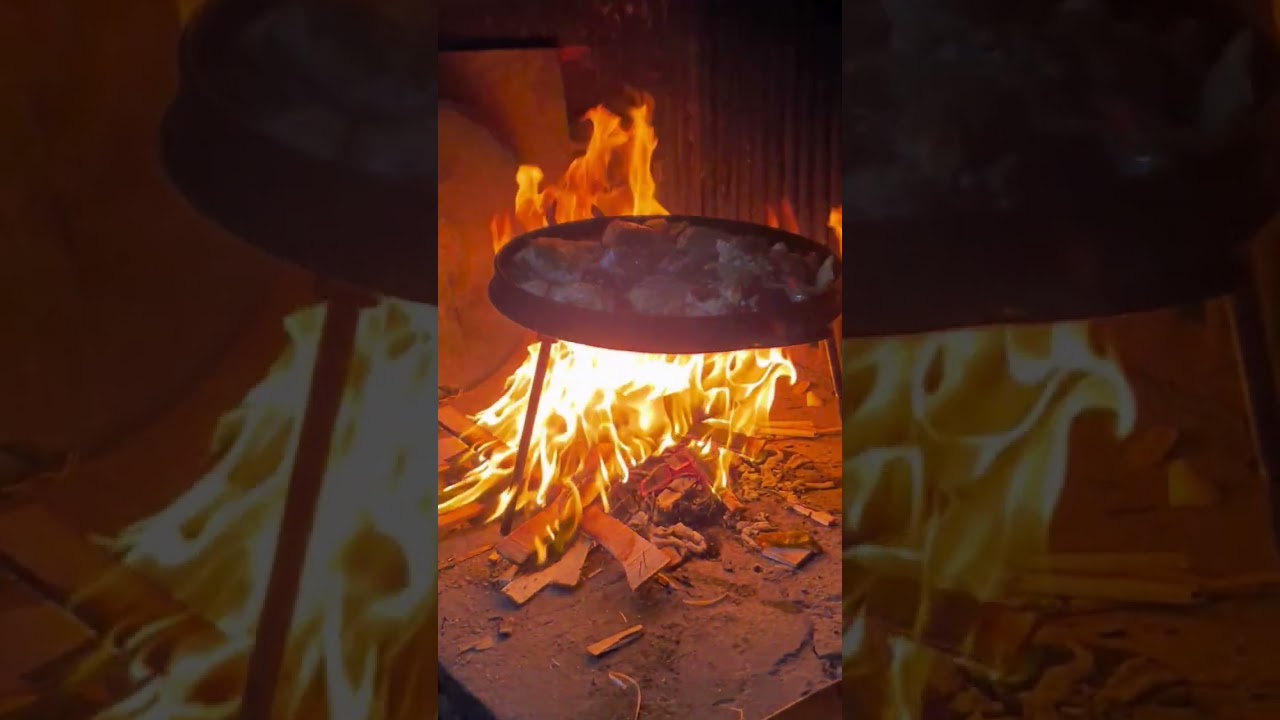 Se corto la luz..... pero igual se cocina 