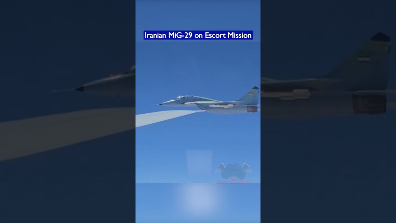 Iranian MiG-29 Escorts Imam Khomeini's Aircraft to Mashhad