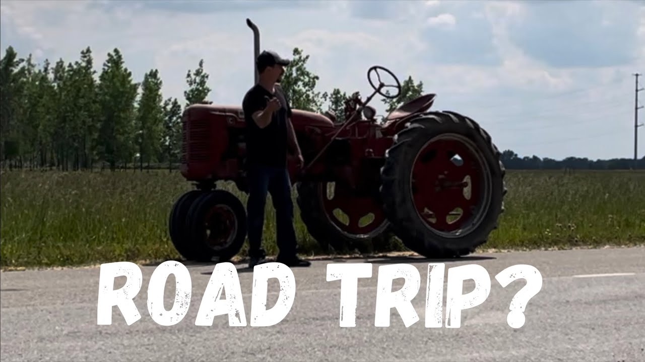 Abandoned Farmall C makes a road trip!  And paint color options