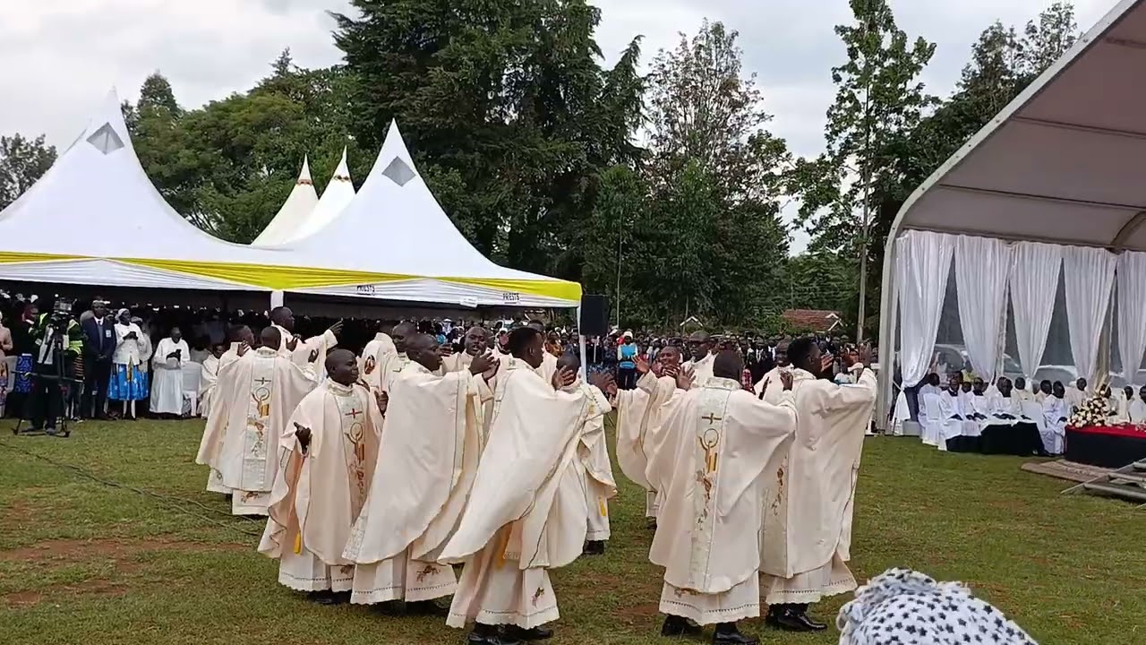Catholic Diocese of Eldoret Newly Ordained Priests dancing to the Lord ♥️♥️