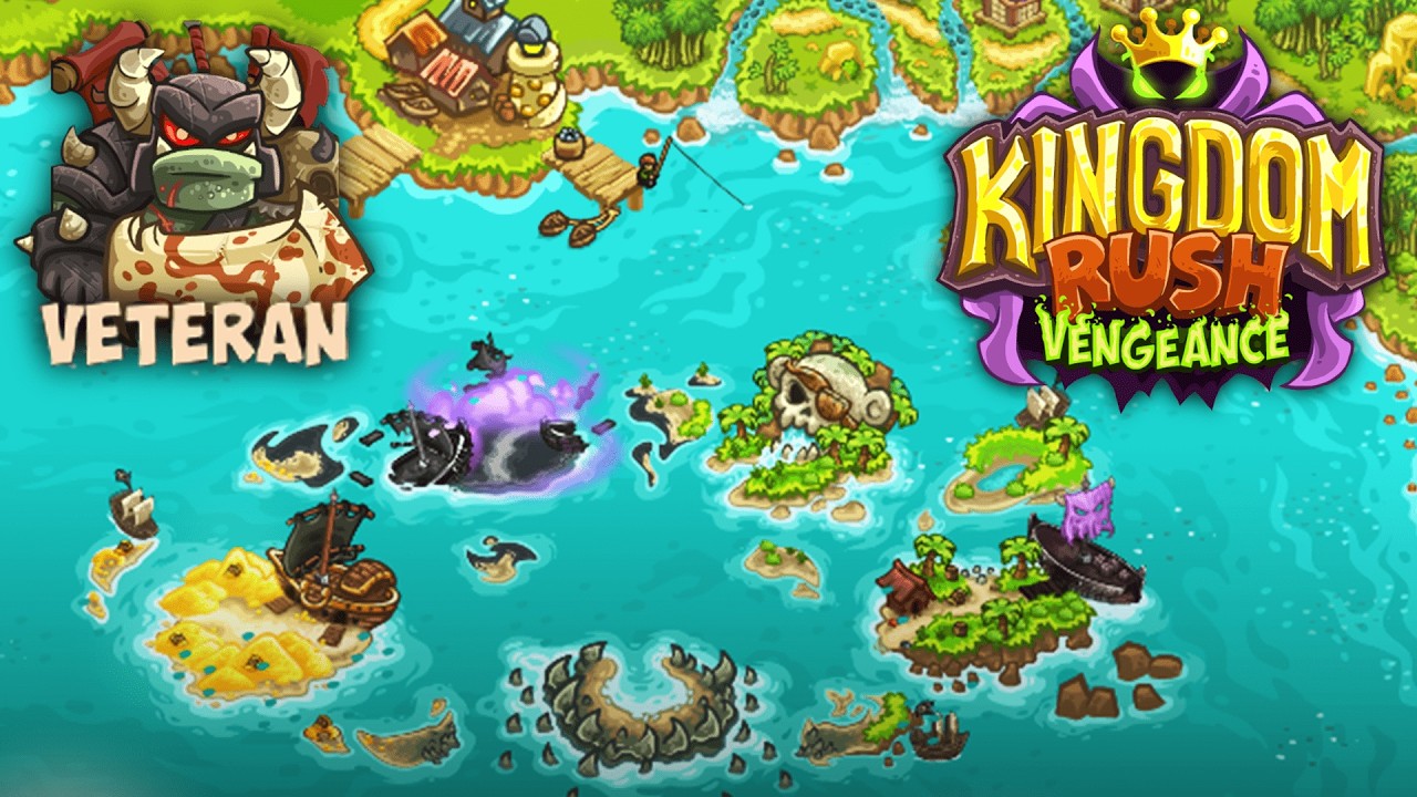 Kingdom Rush Vengeance Pirate Kings FULL DLC | Veteran | 3 Stars | No Lives Lost