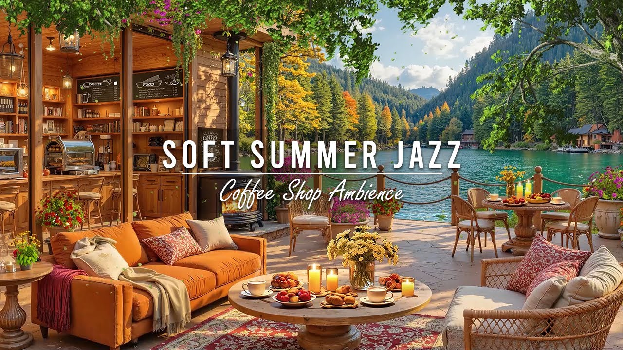 Jazz Relaxing Music for Studying, Work ☕ Summer Coffee Porch Ambience & Soft Jazz Instrumental Music