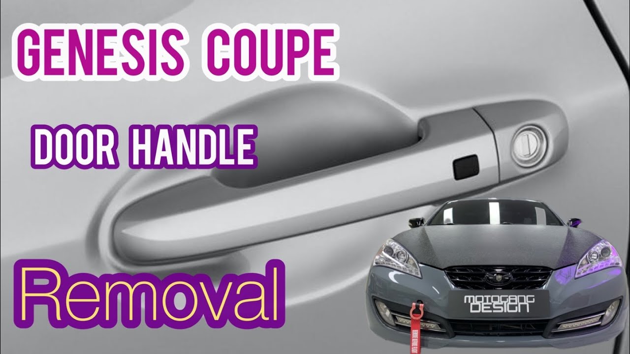 How to remove Genesis Coupe door handle(includes side mirror, door trim window trim and window)#DIY