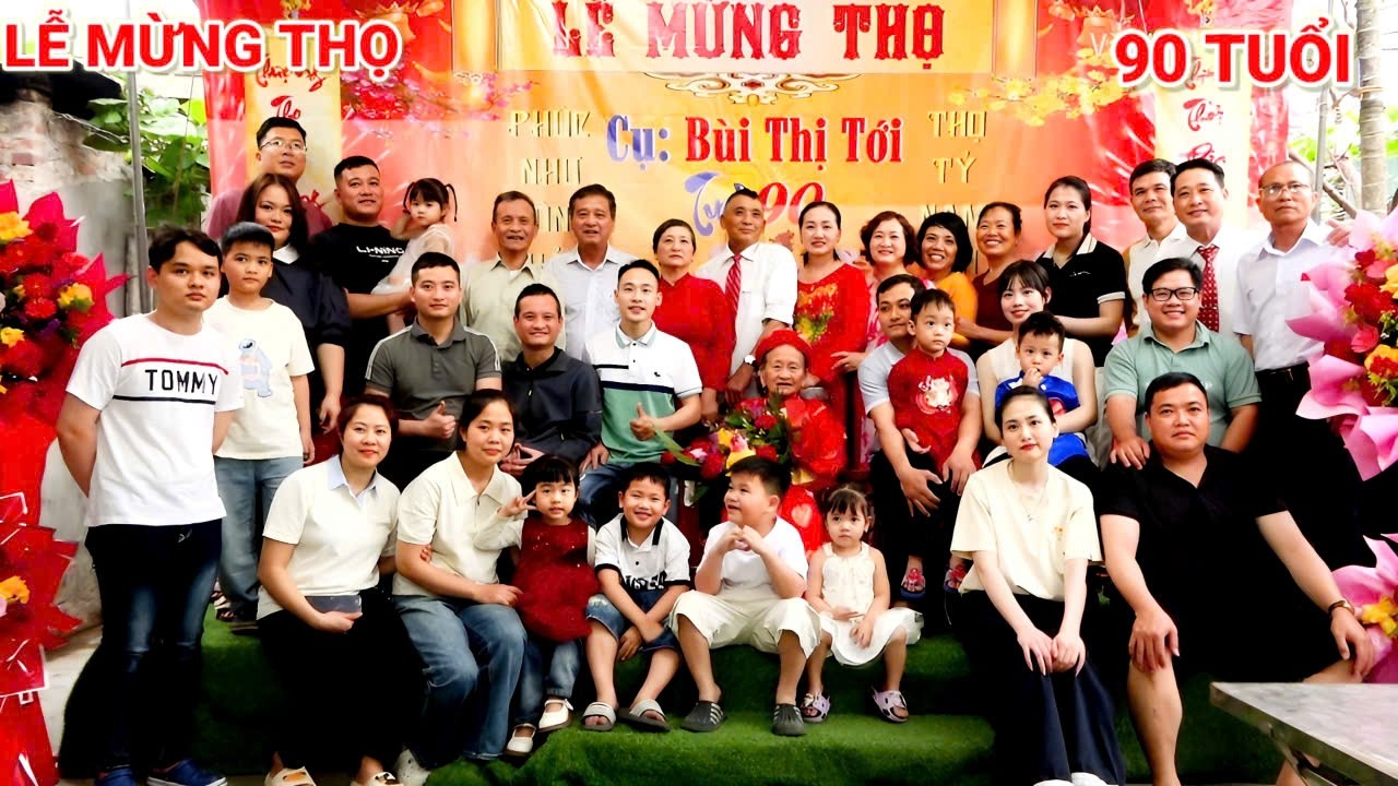 LỄ MỪNG THỌ CỤ: BÙI THỊ TỚI 90 TUỔI - Thôn Nam xã Hà Bắc tp Hải Phòng.
