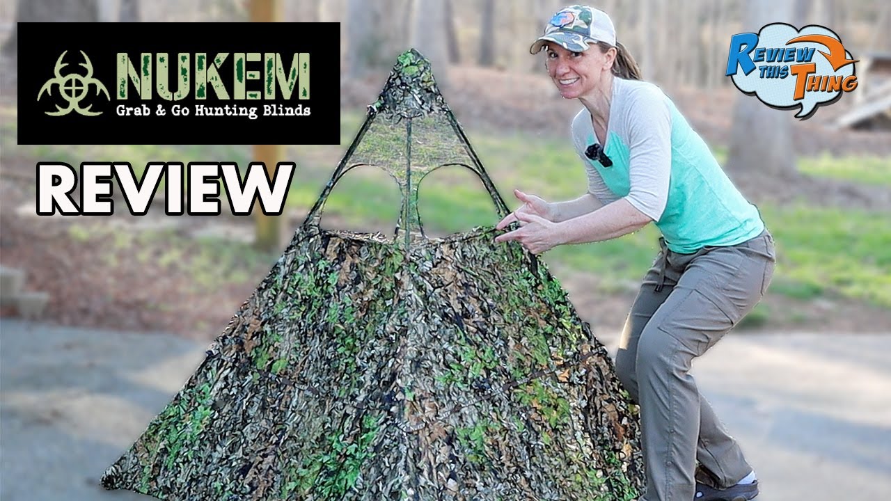 Nukem Ground Blind COMPLETE REVIEW - The Most Mobile Ground Blind?