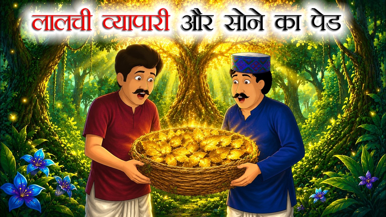 लालची व्यापारी और जादुई सोने का पेड़ | Hindi Kahani | Hindi Story | Moral Story |