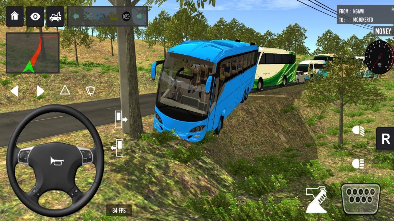 Indonesia Double Decker Bus Driving 😍🔥 | Euro Coach Bus Simulator Android Gameplay part 68