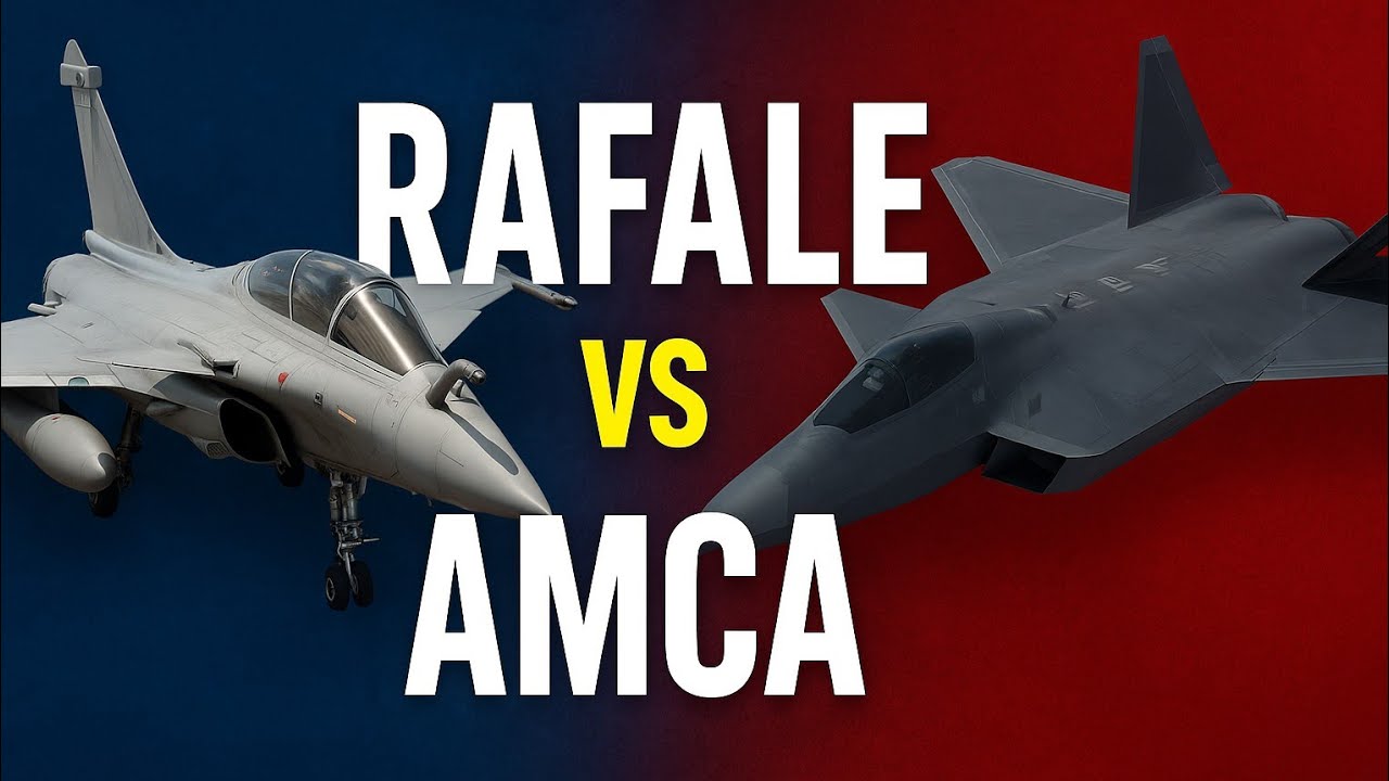 India's AMCA vs Rafale Fighter Jet | Stealth Tech Showdown | Future of Indian Air Power Explained