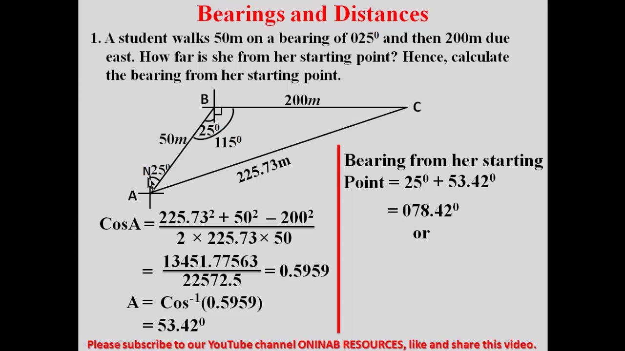 Bearings and Distances