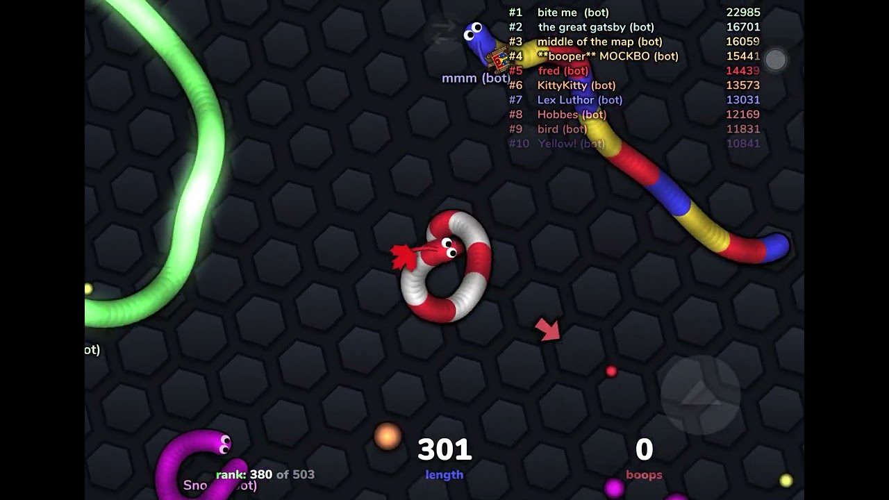 Slither.io part one 18 views equals part two for every video