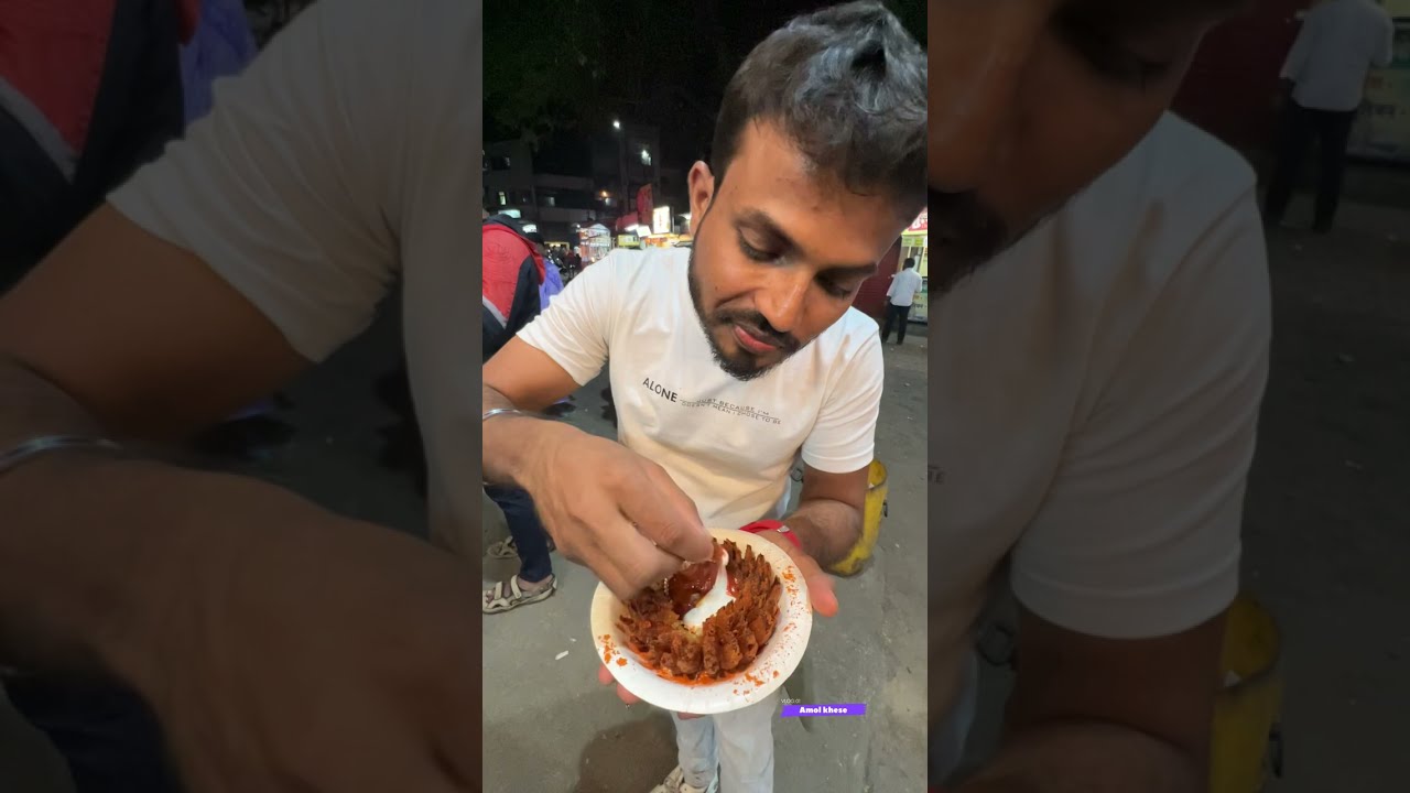 5 रुपयाचा एक कांदा चक्क 50 रुपयाला विकु शकता 💯Blooming Onion पहा कसे बनते😋