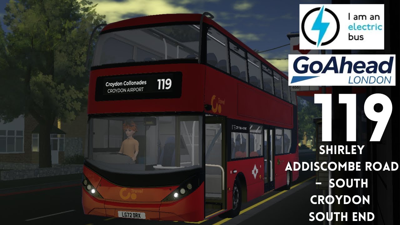 Roblox Croydon - Route 119, Shirley Addiscombe Road to South Croydon South End