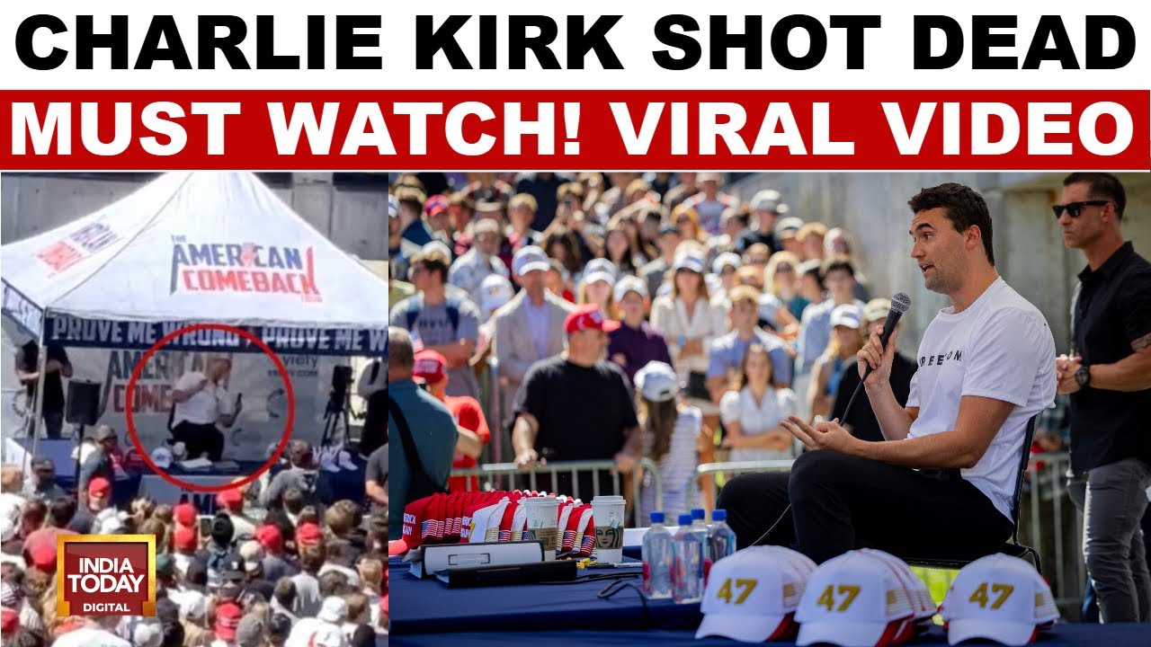 Donald Trump Ally Charlie Kirk Shot Dead On Camera At MAGA Event In Utah |US Crime News |India Today