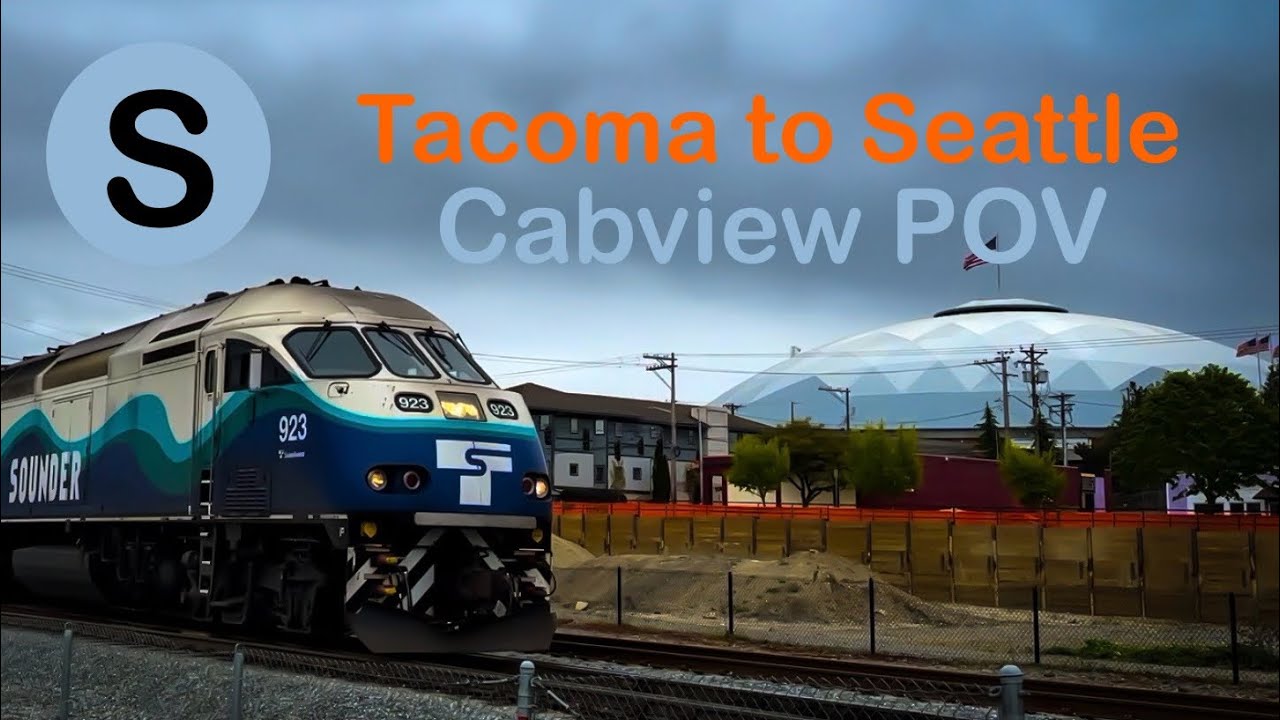 Tacoma to Seattle Sounder Cab POV