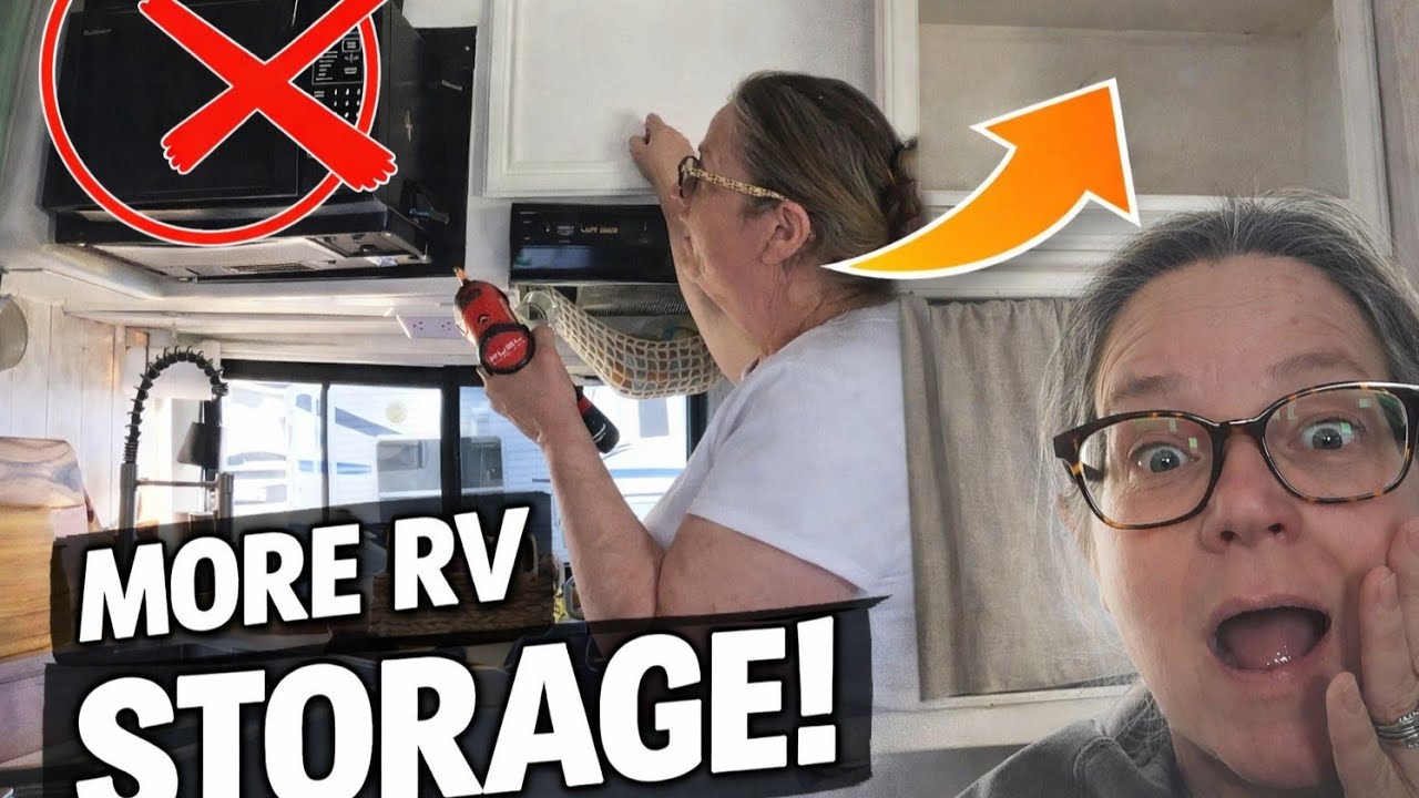 We Removed Our RV Microwave for More Storage (Game Changer!)