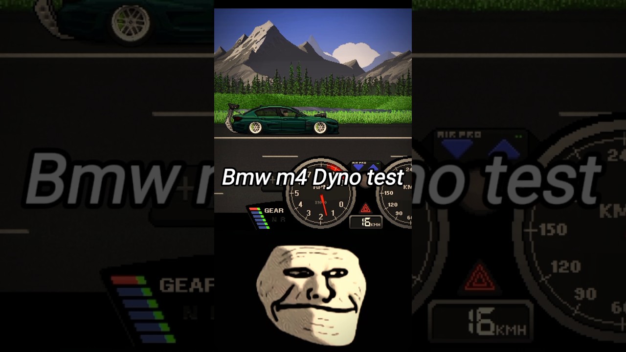 О, мои козы, посмотрите тест динамометрического стенда BMW M4 в Pixelcarracer!