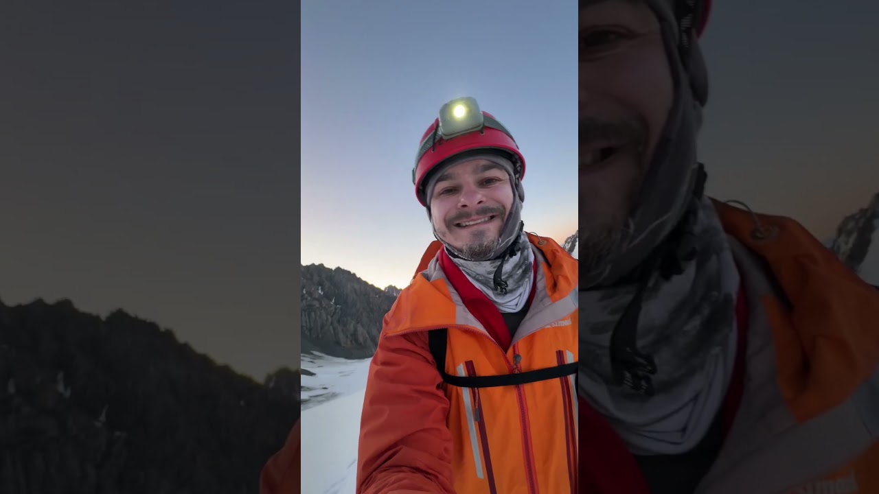 Восхождение на Актру за 1 минуту. #climbing #iceclimbing #актру #восхождение #горныйалтай