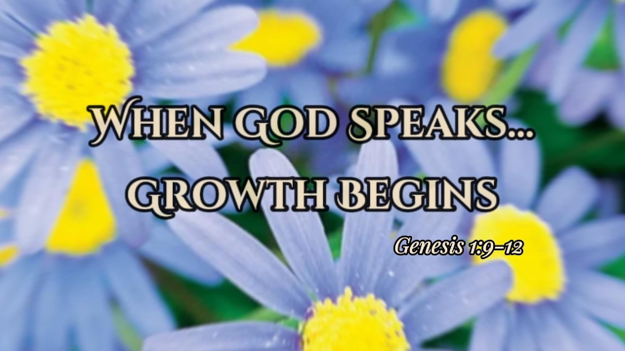🕊️ When God Speaks, Growth Begins