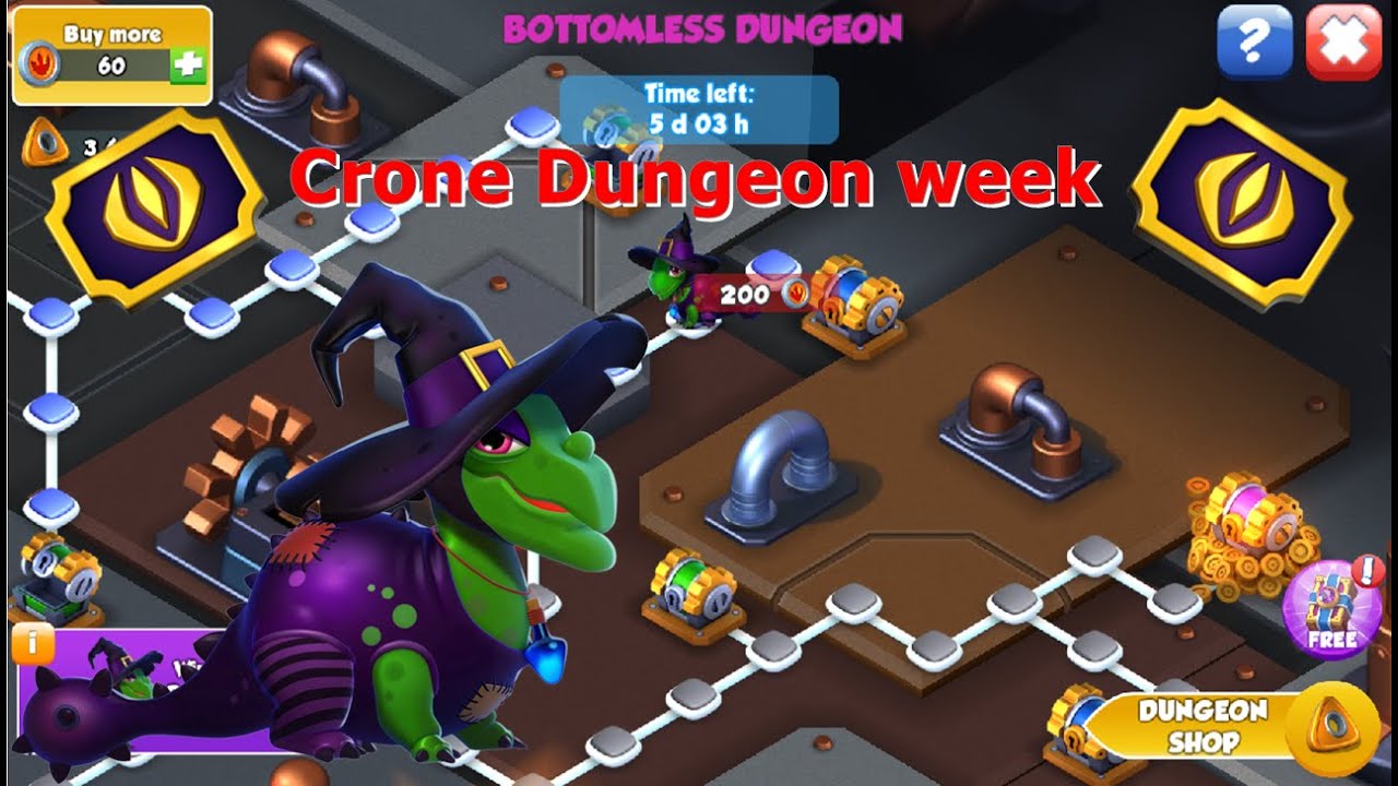 Crone Dragon Dungeon week-Dragon Mania Legends | Hatched my second Indigo Dragon | DML