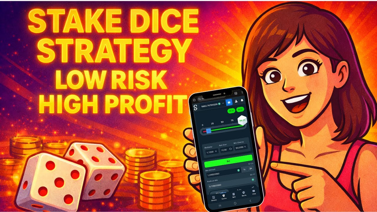 Stake Dice Strategy &ndash; Low Risk, High Profit 💰 Low Balance Stake Dice Strategy 🚀 I Made $10 in 5min