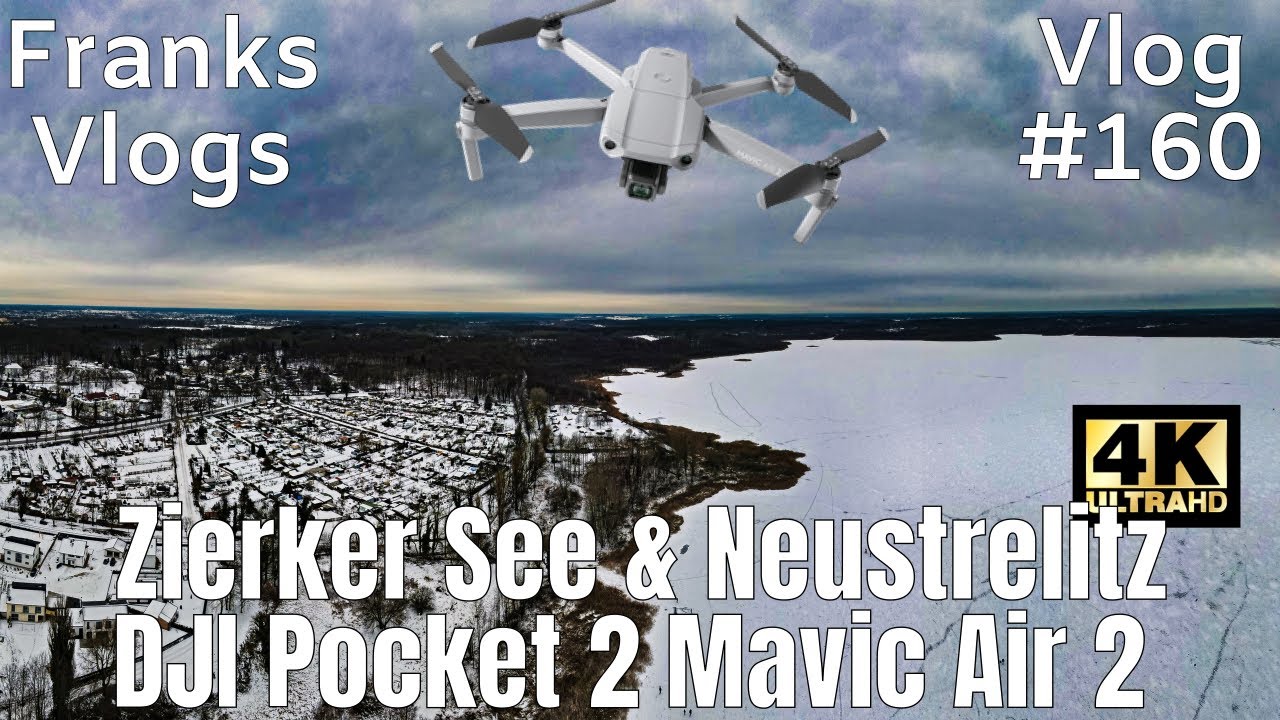 Video Walk Zierker See Neustrelitz mit dem DJI Pocket 2 und der Mavic Air 2 in 4K Vlog#160