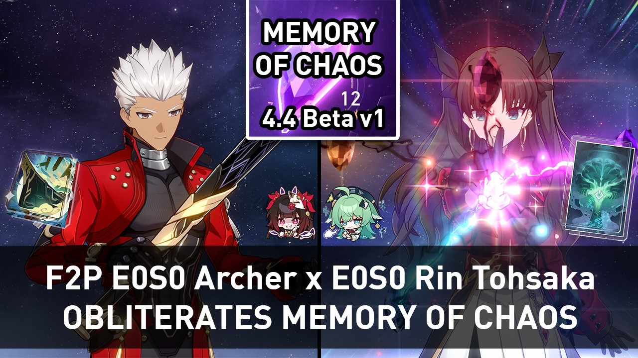 FREE TO PLAY KING | E0S0 Archer x E0S0 Rin Tohsaka DESTROYS MOC | Honkai: Star Rail 4.4 Beta v1