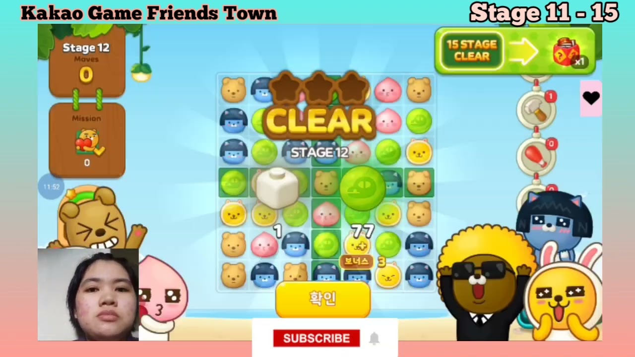 Kakao Game Friends Town (Stage 11-15) | KoreanGame | Game Vlog #koreangame #kakaogames #friendstown