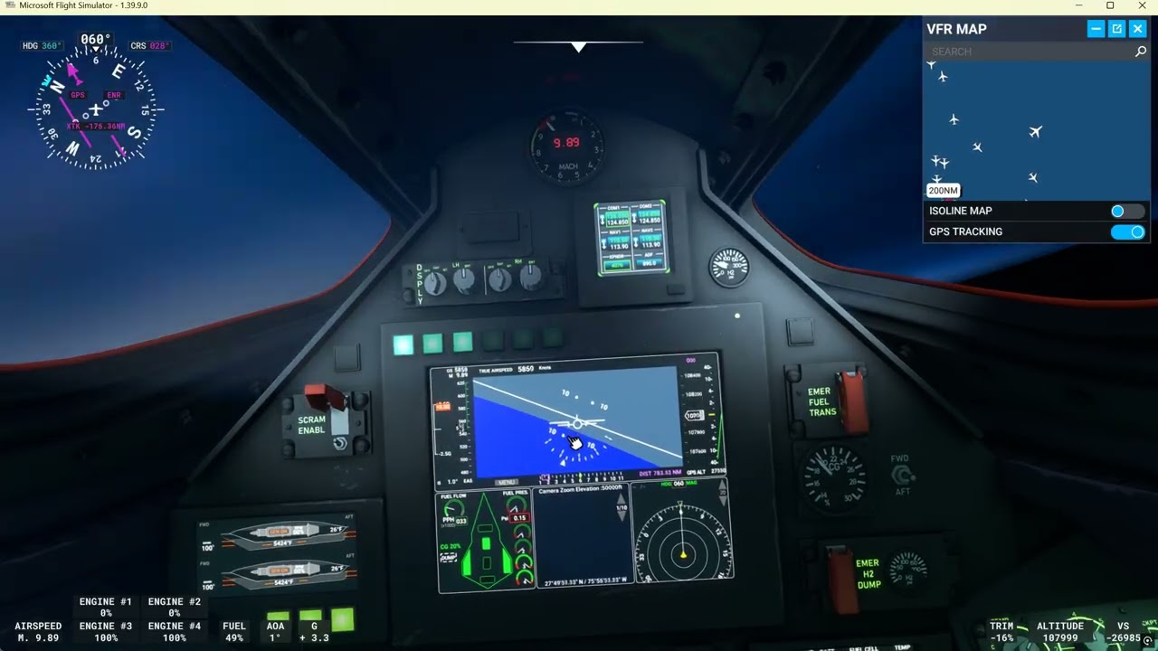 Darkstar - Miami to NYC...hypersonic course correction = Boston.