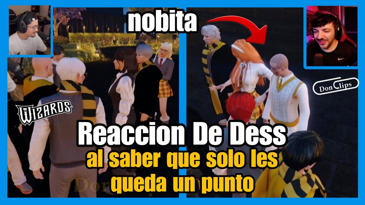 DESST3 REACCIÓN al ENTERARSE que les QUEDA un PUNTO 🤣 Nexxuz al ver a NOBITA 🤣 Wizards Rp