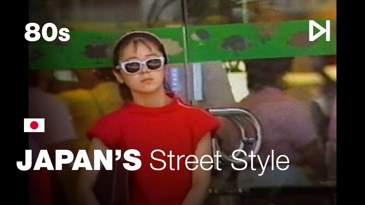 Harajuku fashion | Real Footage of Japanese street style in late 80s  | Restored