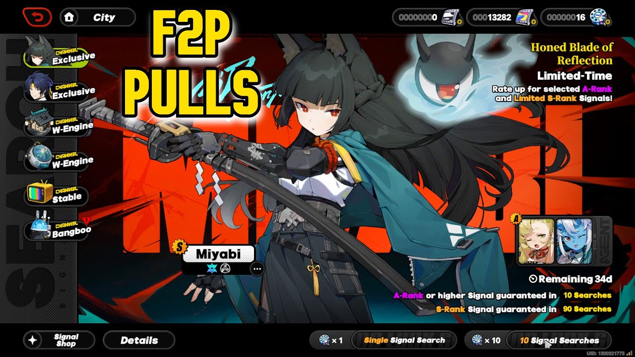 Miyabi Pulls F2p | Zenless Zone Zero 1.4
