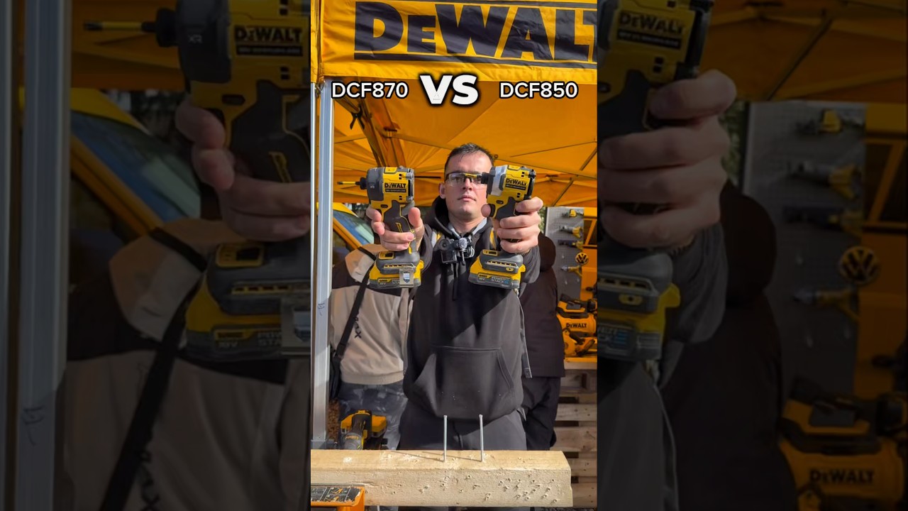 IMPACT CHALLENGE: DCF870 vs DCF850 ! #dewalt  #dewalttools  #impact  #challenge #construction