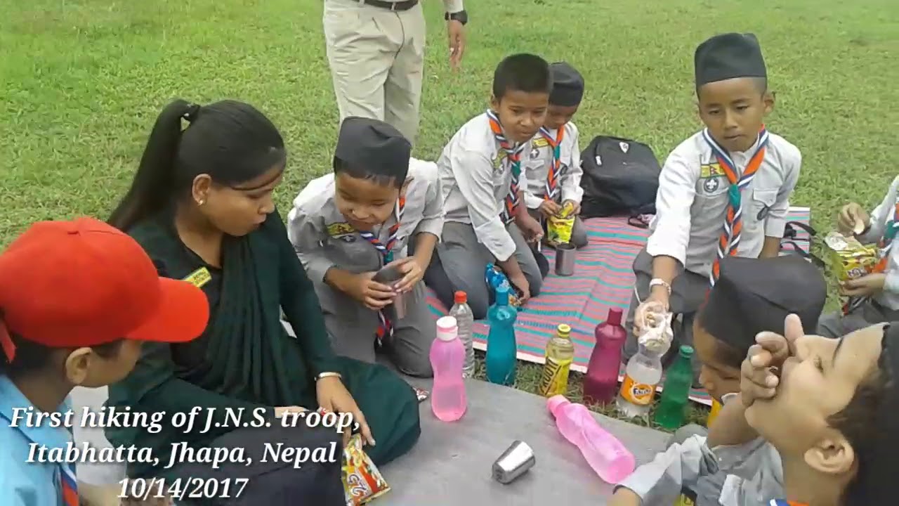 Nepal scout hiking with Amit Rai  - 2017