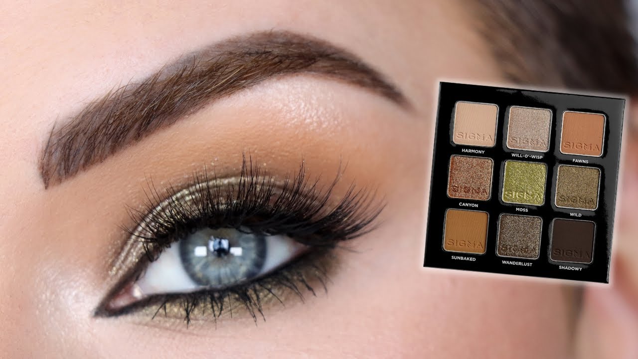 Sigma On-The-Go EARTHY Eyeshadow Palette Tutorial + Wonderskin 1440 Eyeliners