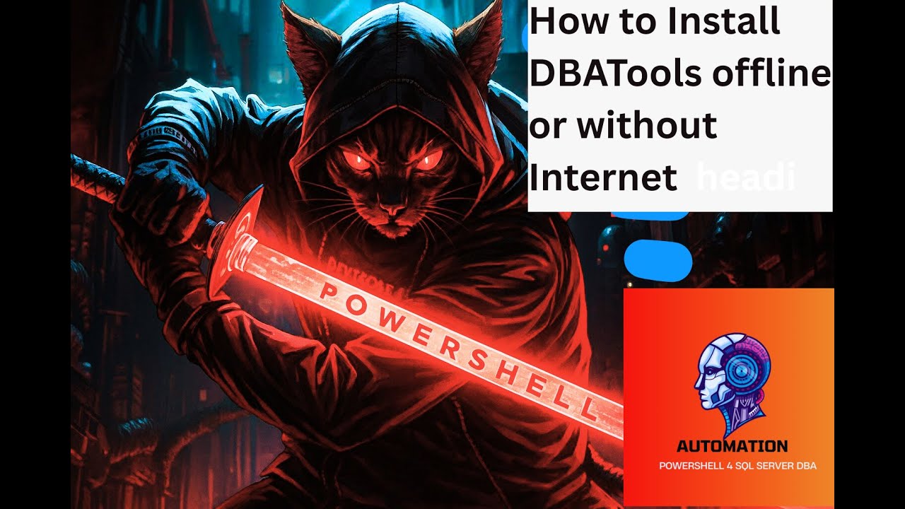 Как установить DBATools в автономном режиме или без интернета | Импорт DBATools | PowerShell: от ...