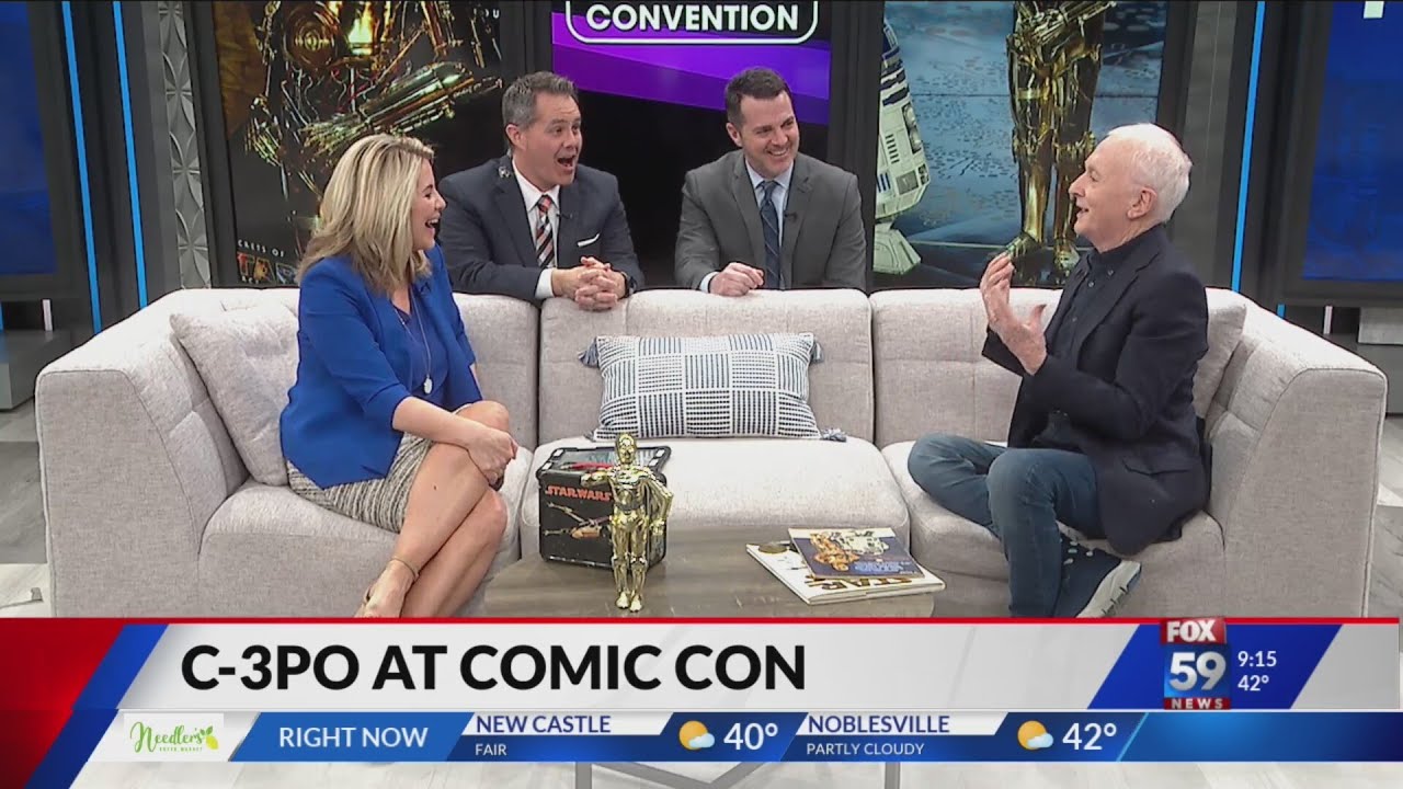 FOX59 Sits Down with Star Wars Anthony Daniels, better known as C-3PO, to talk about Indianapolis Co
