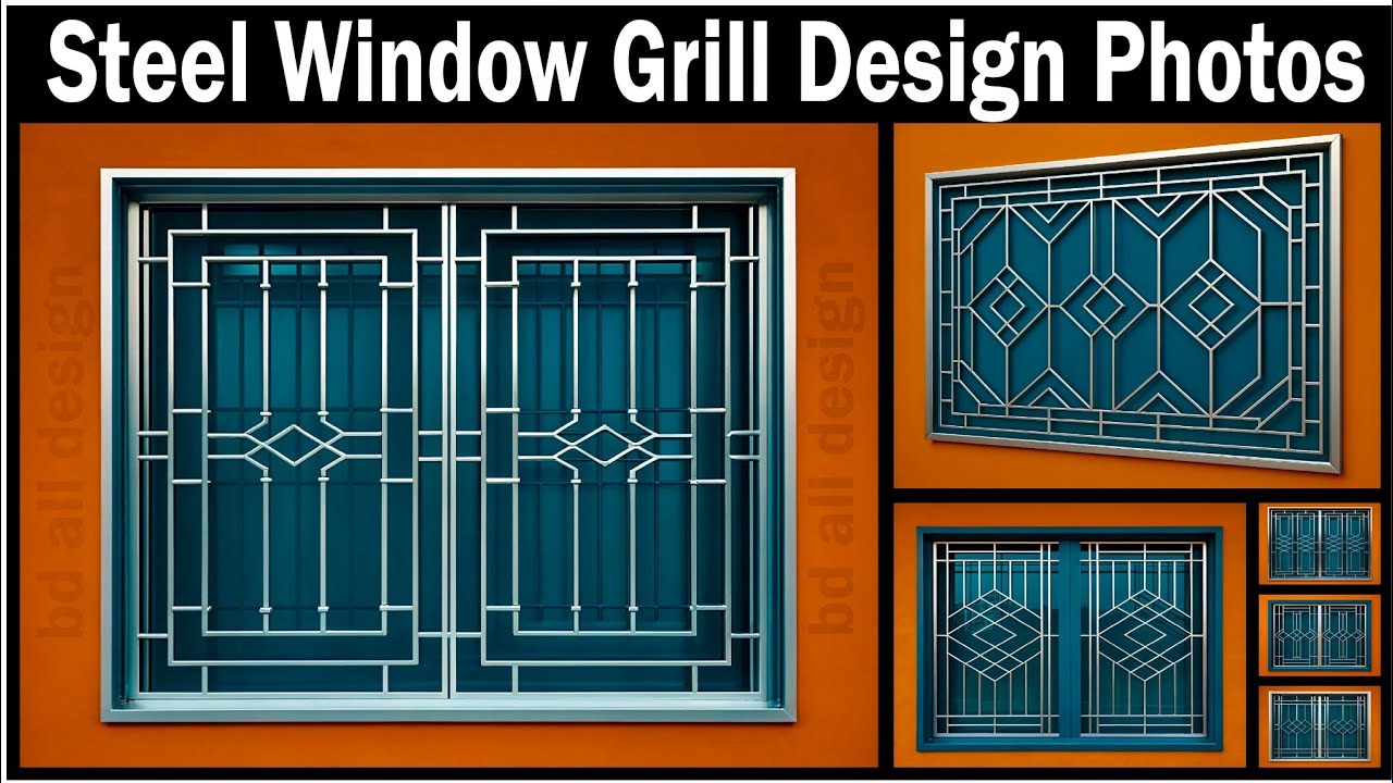 Best 30 Modern Window Grill Designs | Steel window grill design photos