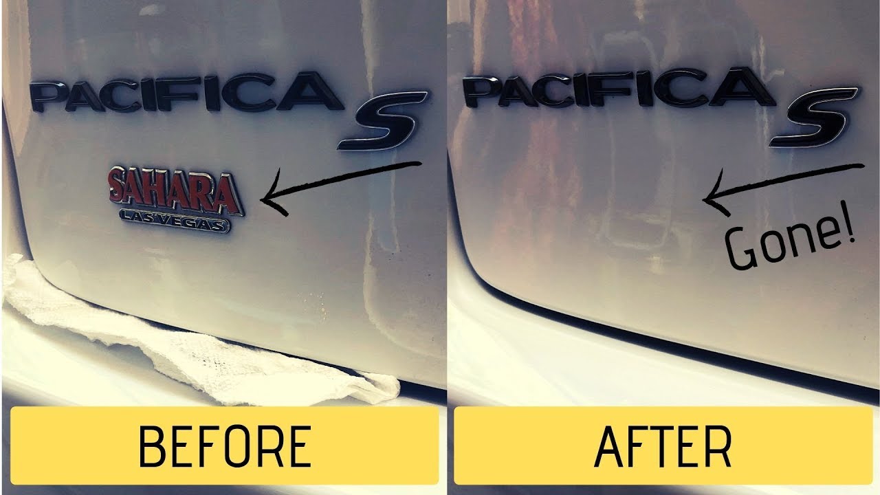 DIY How To Remove Dealership Badge / Decal From Your Car