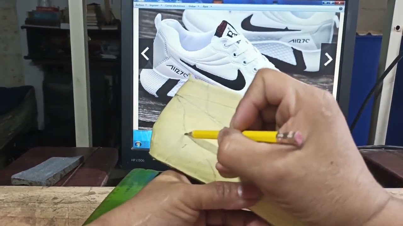 Cómo hacer el Patrón del Tenis Nike Aire (líneas y medidas)